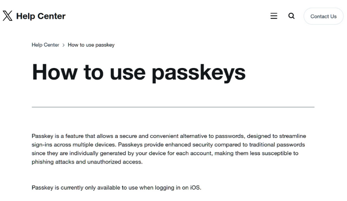 金阳苹果维修店铺分享iOS用户如何通过通行密钥(Passkey)登录 