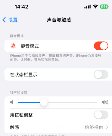 金阳苹果15Pro维修网点分享iPhone15Pro系列机型中隐藏静音图标 